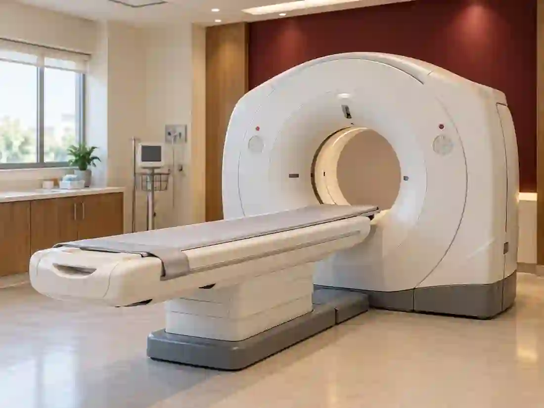 CT imaging equipment used to create cross-sectional medical images.